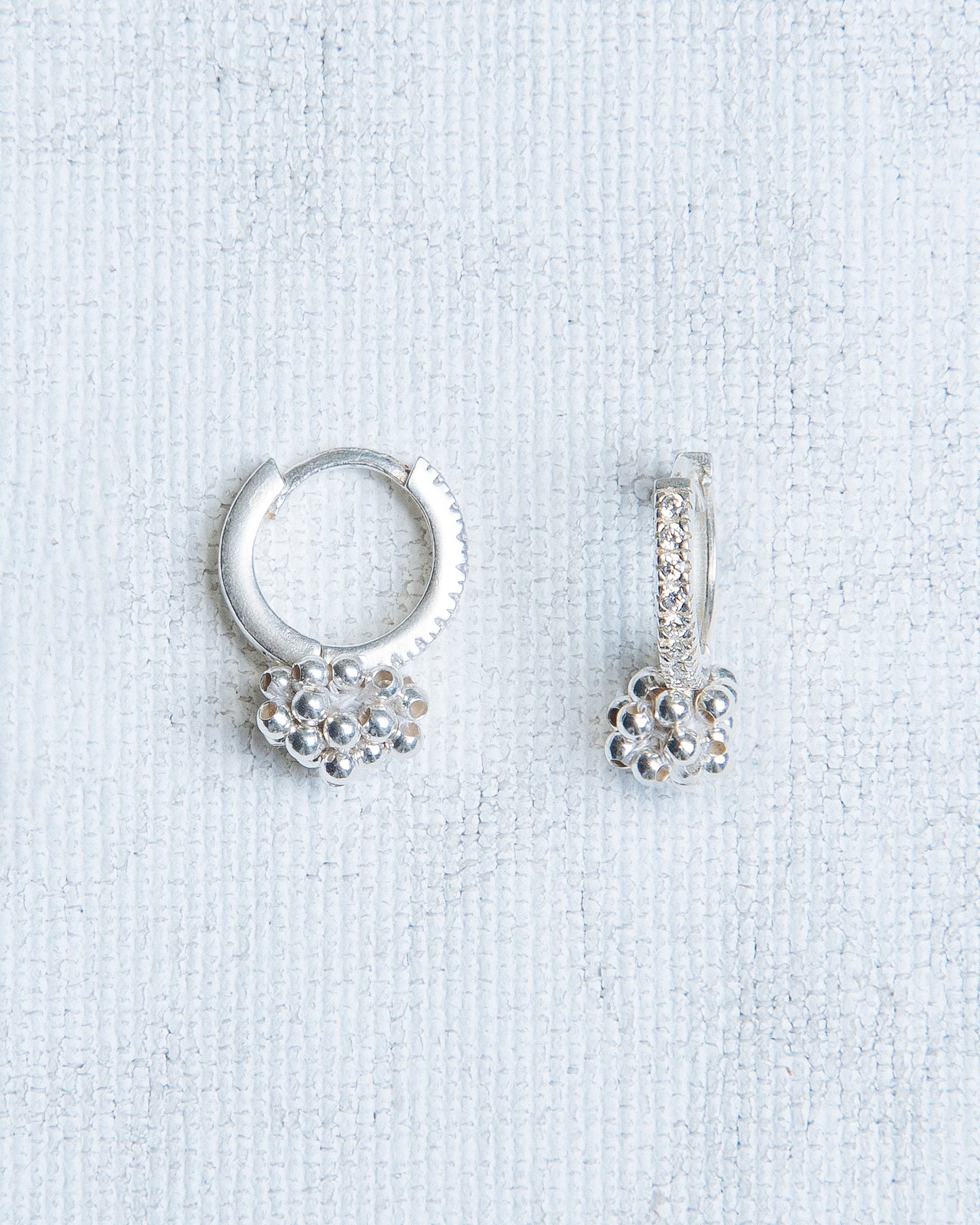 Caviale Brillante Earring in Silver