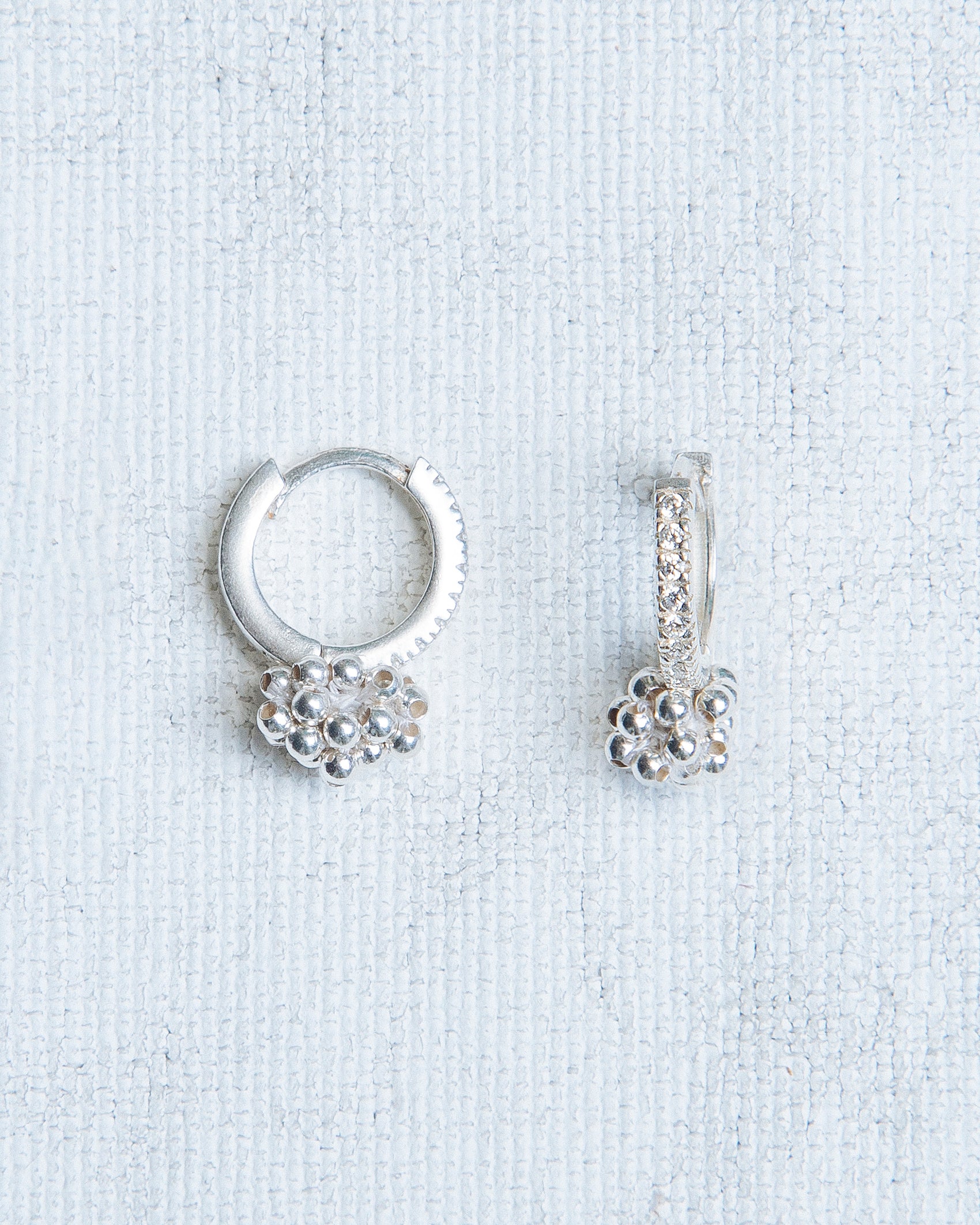 Caviale Brillante Earring in Silver